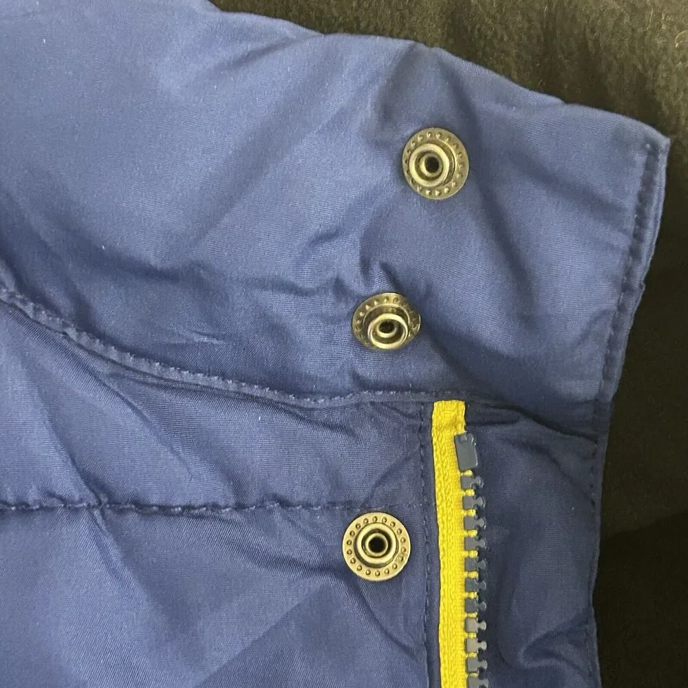 GAP Kids Vest Boys Large Blue Full‎ Zip Front Zipped Pockets Outdoors Preppy